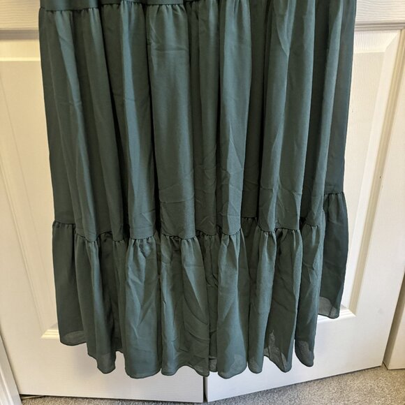 Mia Joy, Teal, Drop Waist Maxi Dress, Size Medium - Picture 6 of 6